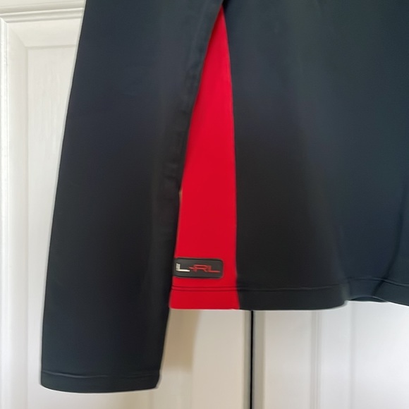 Ralph Lauren Lauren Active Black/Red Top - Picture 3 of 4